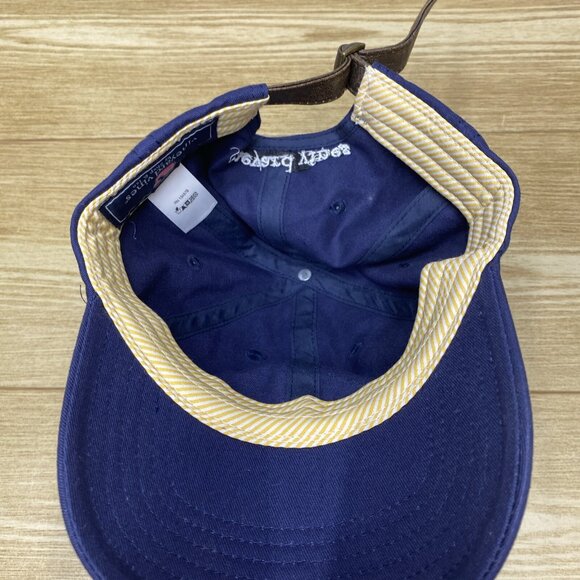 Vineyard Vines Mens Sail Nautical Baseball Cap Navy Adjustable Hat Embroidered - Picture 9 of 15